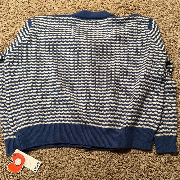 cider blue/white stripped sweater - Picture 2 of 2